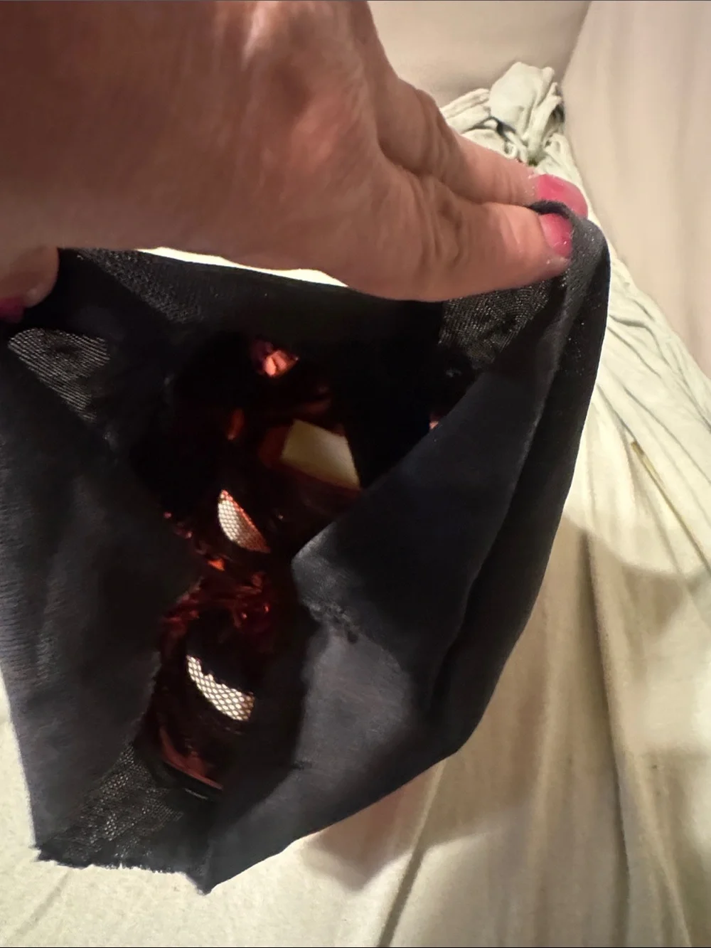 Shiny Red Devil Decorative Mask - Home Accents
